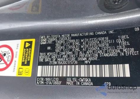 2013 Lexus Rx 350 from USA, damaged, VIN 2T2BK1BA3DC175736